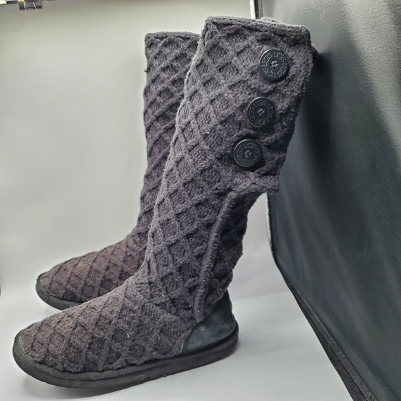 Ugg Australia 16" tall rare lattice knit Cardy boots size 8 - Picture 9 of 15